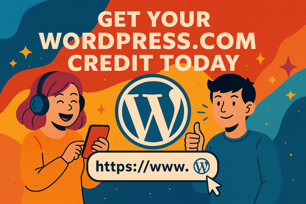 Get your WordPress.com credit today.