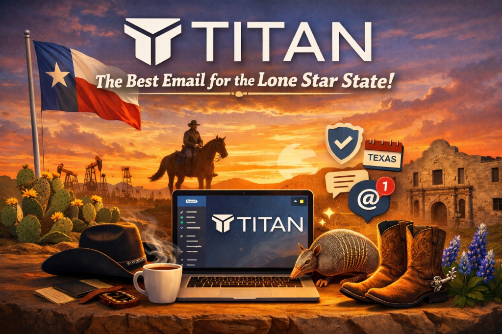 Customized Titan Email graphic created by realgilmorris.com.